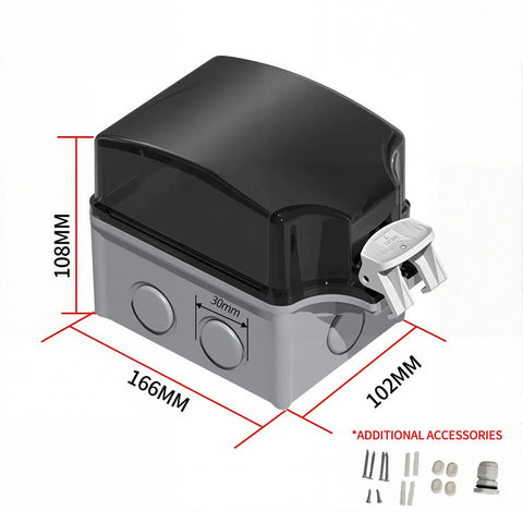 IP66 Waterproof ABS Plastic Junction Box - Gray for Outdoor Power Distributionoutdoor rainstorm proof