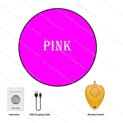 Flying Ball Spinner Toy Hand Control Drone Helicopter 360° Rotating Mini UFO with Light Coy Kids Gifts Game Children Sports Ball