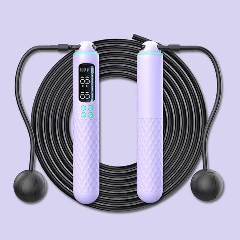 Jump Rope With Counter Adjustable Skipping Calorie Smart For Fitness Exercise And Weight Lose Counting Steel Traini Home Sport