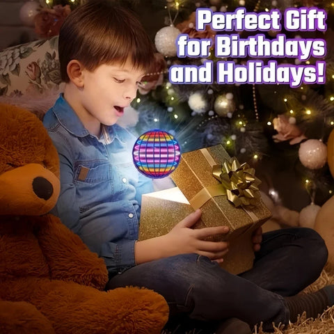 Flying Ball Boomerang Spinner Toys Hand Control Drone 360° Rotating Mini UFO With LED Lights for Children Funny Birthday Gifts