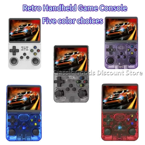NEW R36PRO Retro Handheld Video Game Console Linux System 3.5 Inch IPS Screen Portable Pocket Video 64GB/256GB Player Games Gift