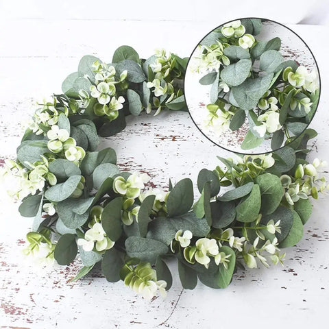 Artificial Plant Eucalyptu Festival Garland Wedding Supply Home Room Party Office Decoration Diy Hot Selling Gift Flower Outdoor