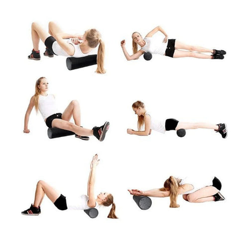 Yoga Pilates Foam Roller 30/45cm Massage Roller Body Exercise Training Gym Back Roller Fitness Equipment Muscle Massage Roller