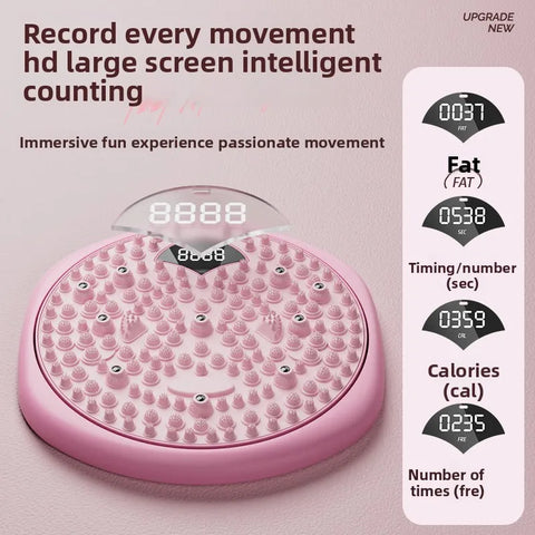 Upgraded Waist Twist Turntable Weight Loss Home Exercise Intelligent Counting Plantar Acupressure Board Massage Waist Artifact