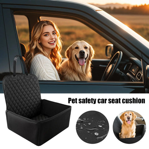 Car Seat for Dogs Large Waterproof Pet Seat Cover for Cars Booster Cushion Protector Carrier for Bed Barrier Backseat Truck Cat