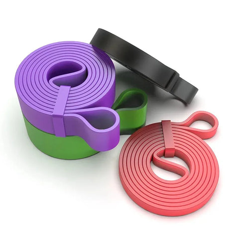 Heavy Duty Resistance Band Set Latex Elastic Bands for Pilates Workout Fitness Pull up Assist Training Body Shape Exercise