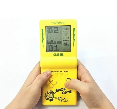 Large Screen Handheld Game Console Built-in 23 Games for Tetris Classic Retro Game Players Machine Puzzle Toys Children Boys