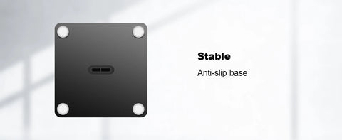 Headphone Stand Headset Holder Earphone Stand with Aluminum Supporting Bar Flexible Headrest ABS Solid Base for All Headphones