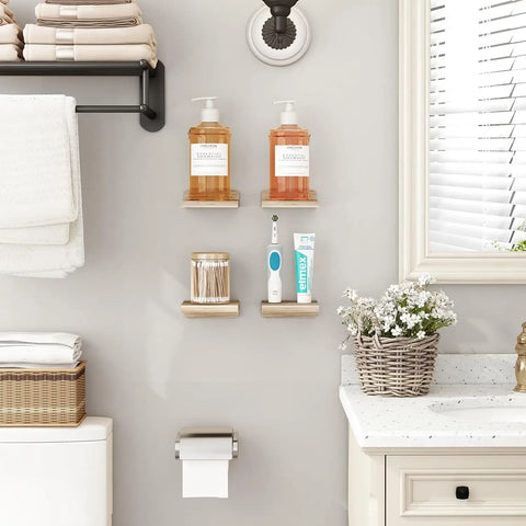Floating Shelves for Wall, Wood Shelf 5 Inch Display Ledges Room Decor,