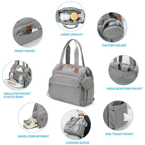 Baby Diaper Bag Large Capacity Multifunction Travel Nappy Backpacks Baby Stuff Maternity Bags Outdoor Mommy Bag Baby Nursing