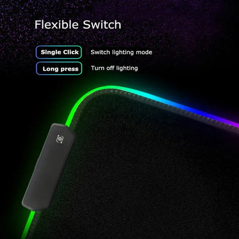 RGB Large Gaming Mouse Pad With Backlit Escape From Tarkov Mousepad PC Non-slip Rubber Desk Mat Computer Gamer Keyboard LED Rug