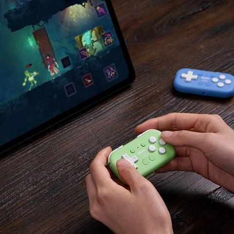 8Bitdo Micro Bluetooth Gamepad Pocket-sized Mini Controller for Switch1/2, Android,iOS,and Raspberry Pi, Supports Keyboard Mode