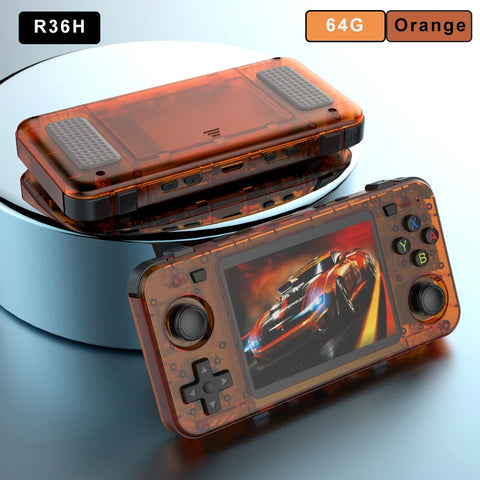 BOYHOM R36H Retro Video Game Console 3.5‘’ IPS Screen RK3326 3000 mAh Open Linux System Portable Player For Boys gift