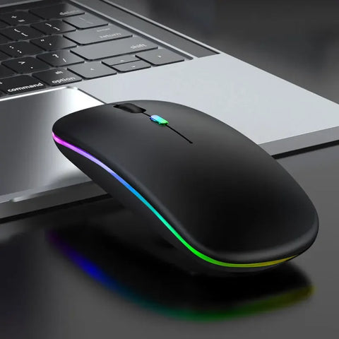 Tablet Phone Computer Bluetooth Wireless Mouse Charging Luminous 2.4G USB Wireless Mouse Portable Mouse