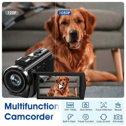 Digital Camera Photographic Cameras With 3.0 Inch Rotating Screen Professional Photo Camera Hd Video Kids Cameras  For Home