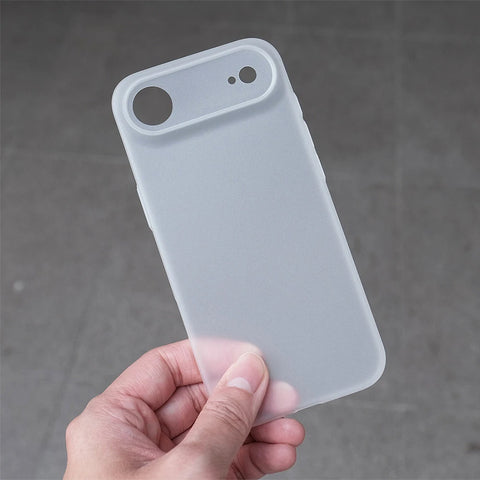 0.3mm Ultra Thin Hard Case For iPhone Air 17 16 Pro Max Plus 16E Translucent Matte Black Slim PP Shell For iPhone17ProMax 16Pro