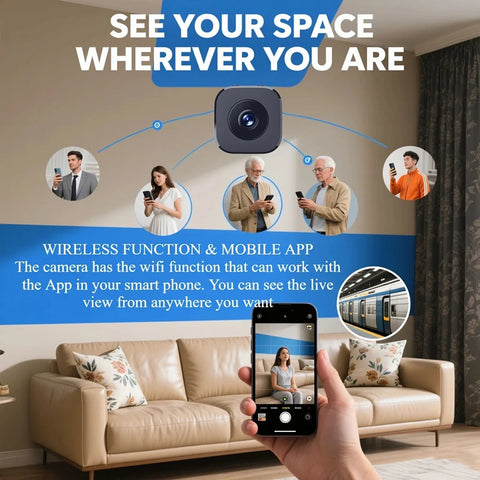 6K Mini Security Camera Wireless WiFi Monitoring Security Protection Remote Night Vision Surveillance Smart Home New