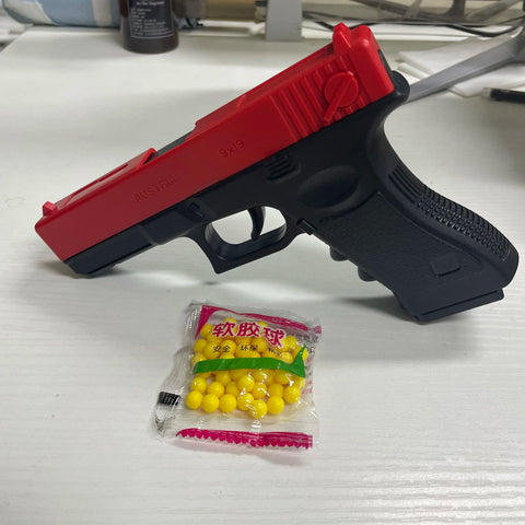 High Quality Soft Bullet Air Gun Manual G17 Geock Toy Gun Lower Magazine Laser Outdoor Sports CS Game Weapons Children Gift