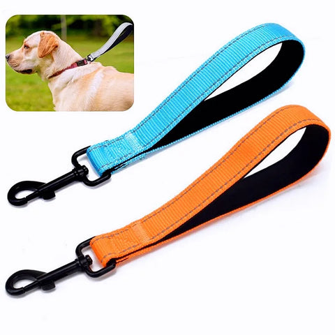 Dog Leash Short Dogs Leash 25cm Nylon Reflective Leashes for Dog Walking Comfortable Handle Short Dogs Leashes Nylon Pet Chain