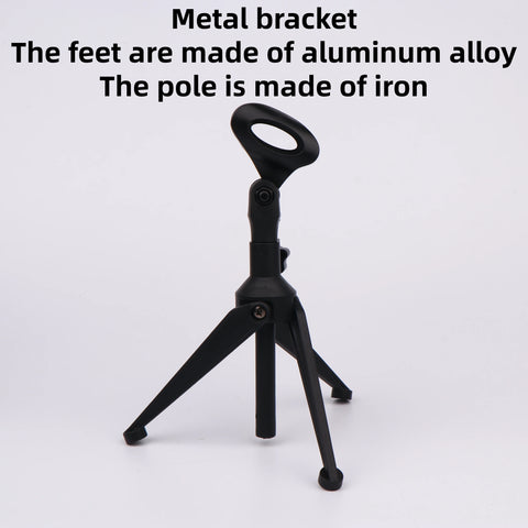 New 1Pcs Mini Portable Table Stand Universal Microphone Stand Desktop Tripod Adjustable Mic Clip Holder Lightweight Bracket