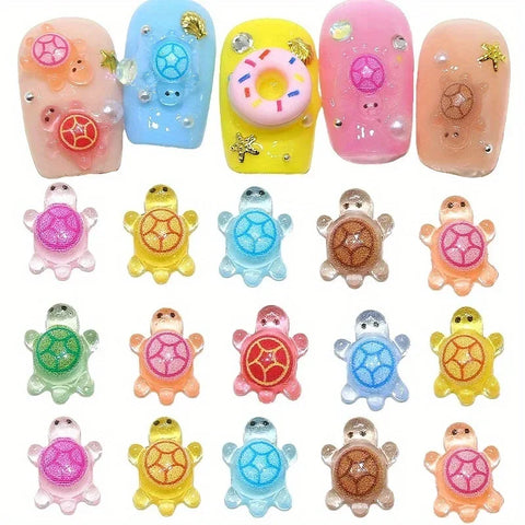 200/100PCS Glow in The Dark Turtle Figurines DIY Crafts, Fairy Garden Decor, Dollhouse Accessories & Terrarium Landscape Design