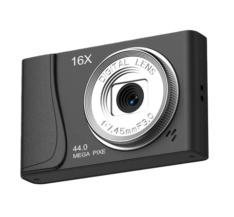 4K Digital Camera Retro CCD 24 Million Pixels Camcorder 16x Zoom Compact Cameras Auto Focus for Kids Adult Beginners Photograph