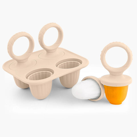 Baby Silicone Mold Set,Teething Teether,Perfect for Freezing Breast Milk, Formula & Smoothies - Essential Baby Feeding Accessory