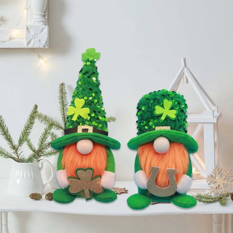 Creative Leprechauns Ornament Crafts St Patrick's Day Guardian of Ireland Dwarf Mini Cartoon Easter Day Ornament Party Decor