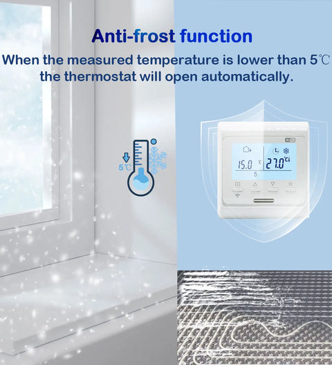 Smart Thermostat Tuya WiFi Home Electric Floor Heating Temperature Controller Water Gas Boiler Remote Voive Alexa Google Yandex