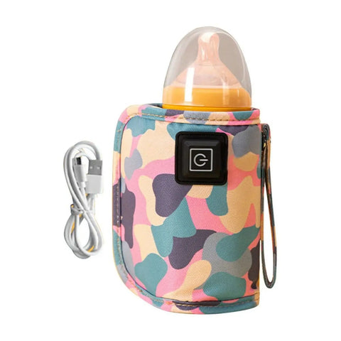 USB Portable Milk Warmer Bottle Heater Travel Stroller Insulated Bag For Baby Nursing Outdoor Winter Use Safe Heating