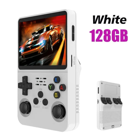 New R36S Retro Handheld Video Game Console System 3.5-inch IPS Screen Portable Pocket Video Player 128GB 20000+ Games Boy Gifts