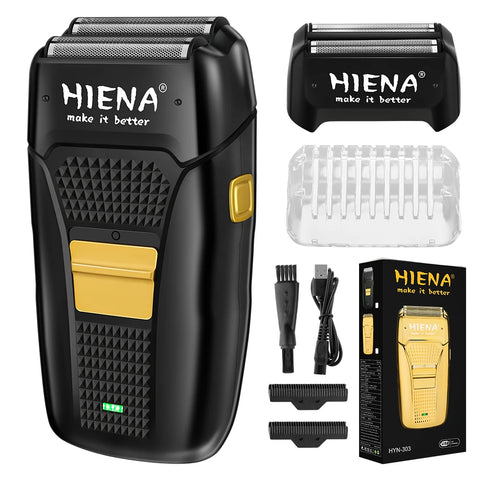 hiena Hair Clipper Professional Hair Cutting Machine Adjustable Hair Trimmer Electric 9000 RPM Barber LED Clipper for Men