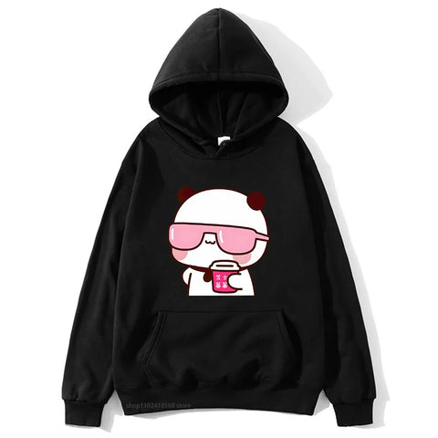 Couple Hoodies Bubu Dudu hoodie Sweatshirt Cartoon Kawaii Print Pullover Harajuku Men Women Sudaderas warm fleece hooded