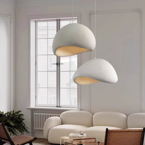 Nordic Wabi Sabi Ceiling Chandelier Modern E27 LED Dining Table Pendant Lights for Living Room Bedroom Loft Decor Hanging Lamp