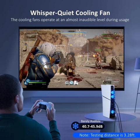 Cooling Fan For Play Station Playstation PS 5 PS5 Slim Game Console Cooler Ventilator Refrigerator USB Table Exhaust Ventilation