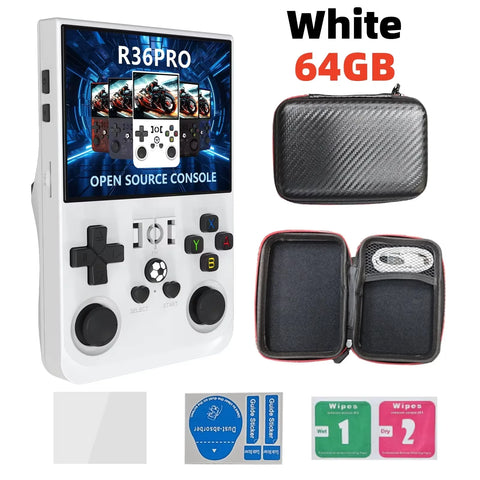 R36S R36 Ultra Handheld Retro Video Game Console IPS Screen 128GB Games Portable Pocket Player Linux System R36Ultra R36 PRO