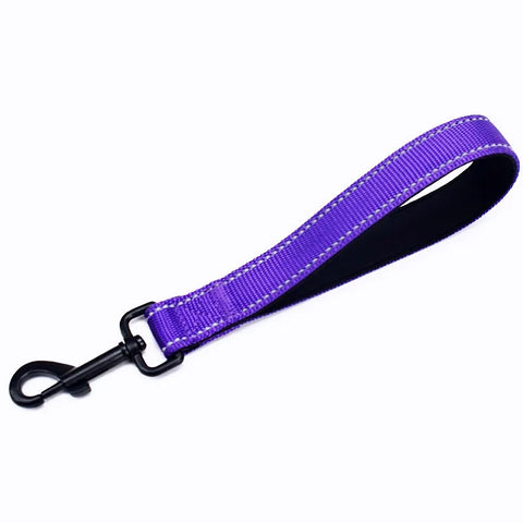 Dog Leash Short Dogs Leash 25cm Nylon Reflective Leashes for Dog Walking Comfortable Handle Short Dogs Leashes Nylon Pet Chain