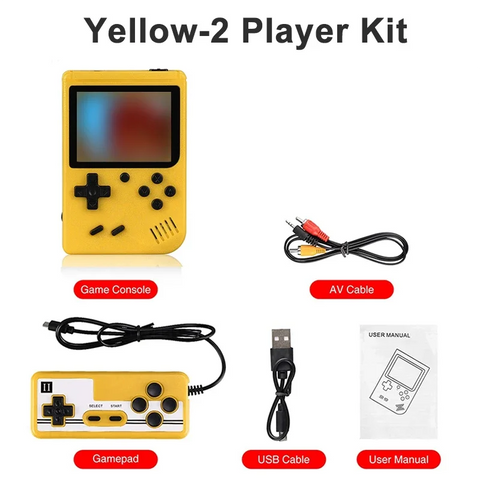 Built-in 400 FC Games with Portable Case Mini Retro Handheld Game Console 3.0 Inch LCD Screen Video Game Player Kids Boys Gift