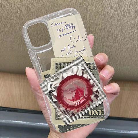 Funny Sexy Parody Toys Phone Case for iPhone 16 15 14 13 12 11 Pro Max 7 8 Plus X XR XSMax Airbag Anti Fall Clear Back Cover