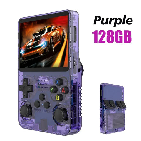 New R36S Retro Handheld Video Game Console System 3.5-inch IPS Screen Portable Pocket Video Player 128GB 20000+ Games Boy Gifts