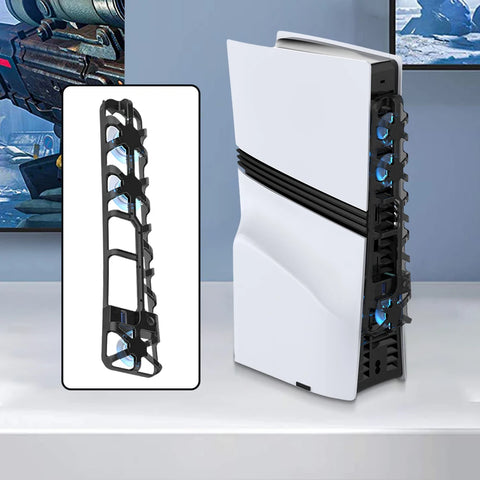 Cooling Fan For PS5 Pro External Fan Cooler Quiet Cooler Fan Vertical Radiator Efficient Cooling System for Playstation 5 Pro