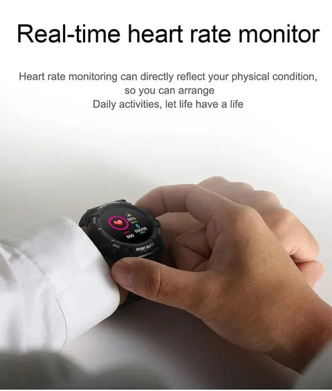 Smart Fitness Watch with Bluetooth - Music Control, Step Tracking, Weather & Message Alerts for Active Users