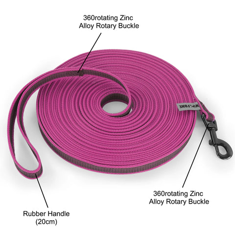 5M/10M/15M Medium small Long Dog Leash Latex Silk Easy and Convenient Training Big Dual color dog leash 10 meters