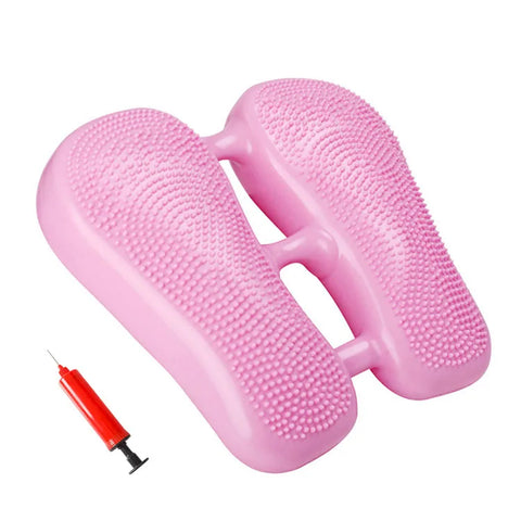 Mini Pedal Stepper Exercise Machine Inflatable Foot Stepper Indoor Core Training, Fat Reducing Machine Home Office Gym Trainer