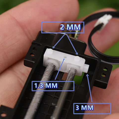 Mini 6mm Stepper Motor Stroke 30mm Slider Screw Stepper Motor 2-Phase 4-Wire Linear Actuator Micro Stepping Motor with Slider