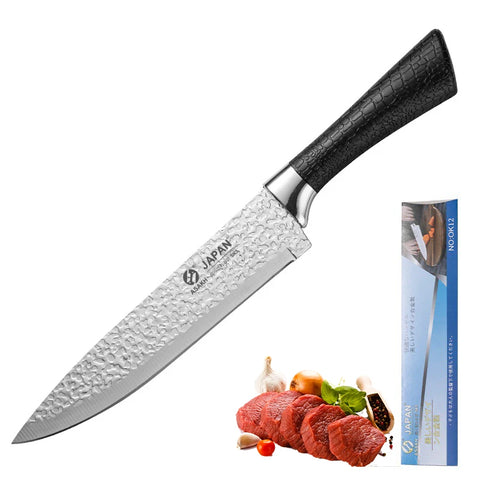 Stainless steel chef's knife, sharp kitchen cutting knife, fruit and vegetable peeler high-hardness meat and fruit cutting knife