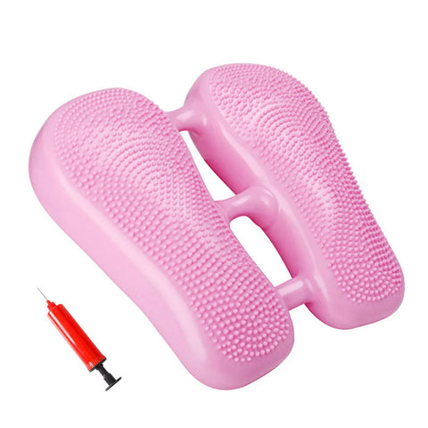 Mini Pedal Stepper Exercise Machine Inflatable Foot Stepper Indoor Core Training, Fat Reducing Machine Home Office Gym Trainer