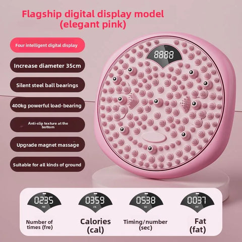 Upgraded Waist Twist Turntable Weight Loss Home Exercise Intelligent Counting Plantar Acupressure Board Massage Waist Artifact