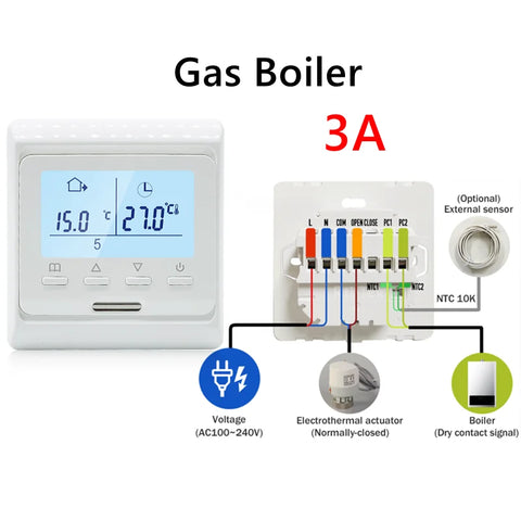 Smart Thermostat Tuya WiFi Home Electric Floor Heating Temperature Controller Water Gas Boiler Remote Voive Alexa Google Yandex