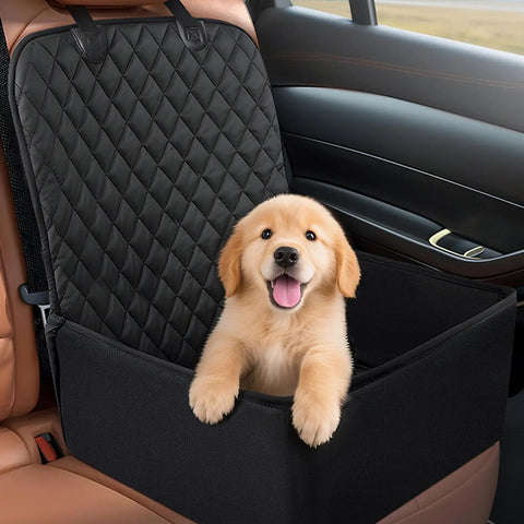 Car Seat for Dogs Large Waterproof Pet Seat Cover for Cars Booster Cushion Protector Carrier for Bed Barrier Backseat Truck Cat